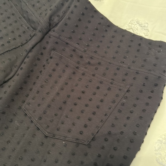 Soft Surroundings Dottie Polka Dot Pull On Pants In Black Size Medium - Picture 5 of 5